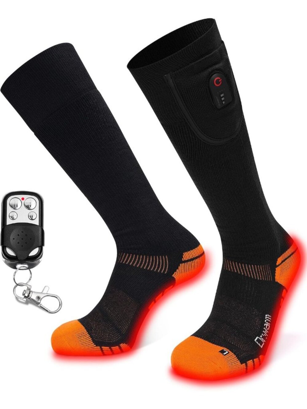 Rechargeable Wireless Heated Socks with Full-Sole Heating for Ultimate Warmth